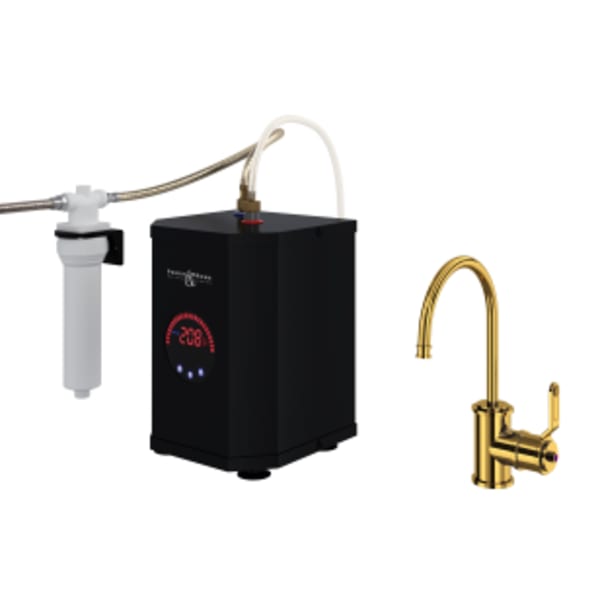 Armstrong™ Hot Water and Kitchen Filter Faucet Kit in Unlacquered Brass