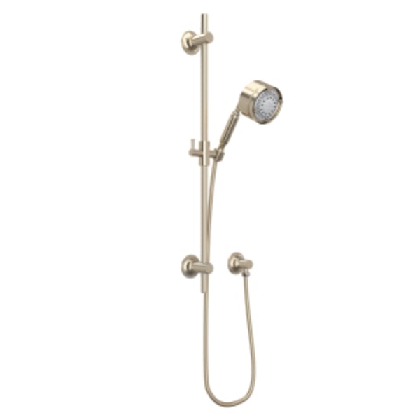 Handshower Set With 24" Slide Bar and 5-Function Handshower in Satin Nickel