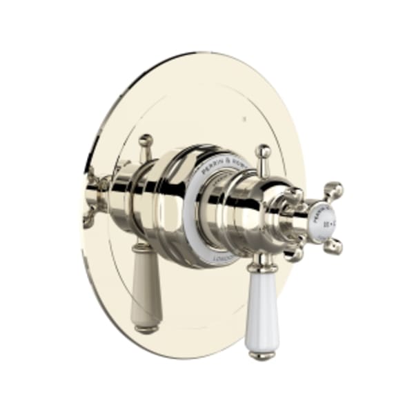 Edwardian™ 1/2" Therm & Pressure Balance Trim With 5 Functions in Polished Nickel