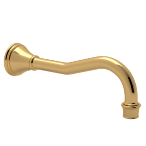 Georgian Era™ Wall Mount Tub Spout With Column Spout in English Gold