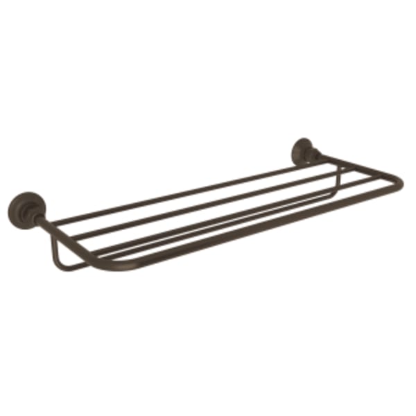 Wall Mount Towel Shelf in Tuscan Brass