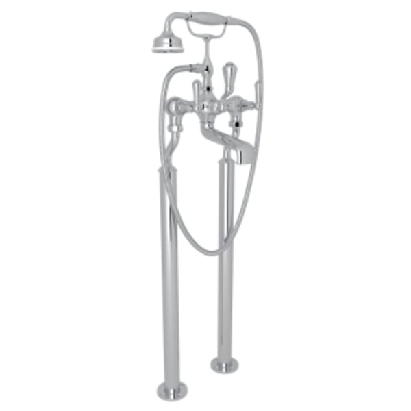 Georgian Era™ Floor Mount Tub Filler in Polished Chrome