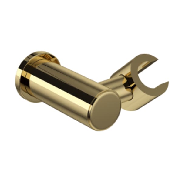 Wall Mount Handshower Holder in Unlacquered Brass