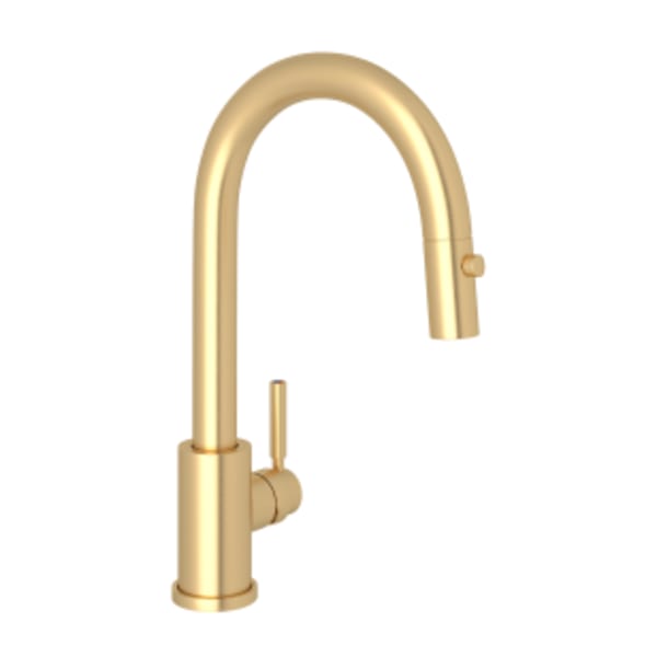 Holborn™ Pull-Down Bar/Food Prep Kitchen Faucet in Satin English Gold