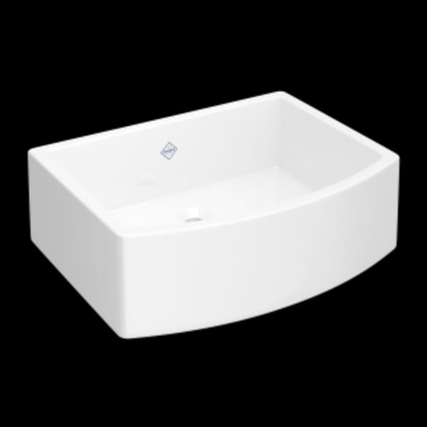 Waterside™ 24" x 21" Apron Front Fireclay Lavatory Sink in White (WH)