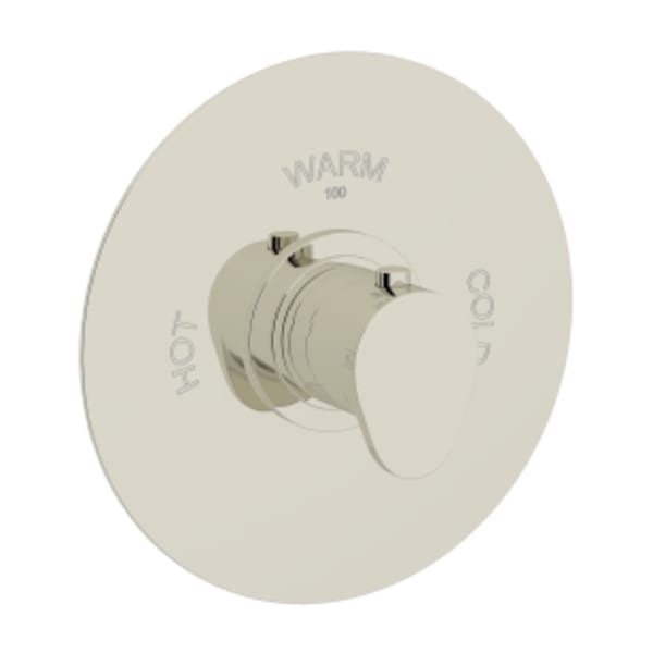 Meda™ 3/4" Thermostatic Trim Without Volume Control in Polished Nickel