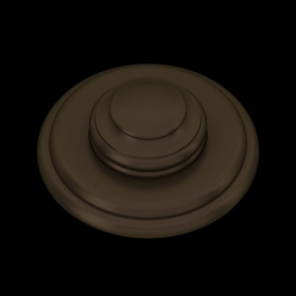Waste Disposal Air Switch Button in Tuscan Brass