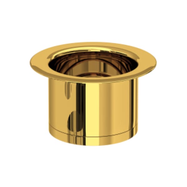 Extended Disposal Flange in Unlacquered Brass