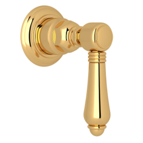 Trim For Volume Control And Diverter in Italian Brass