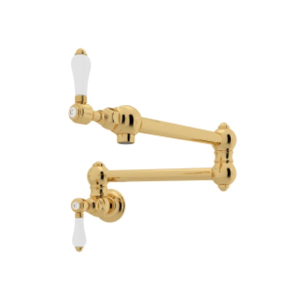 Pot Filler in Unlacquered Brass