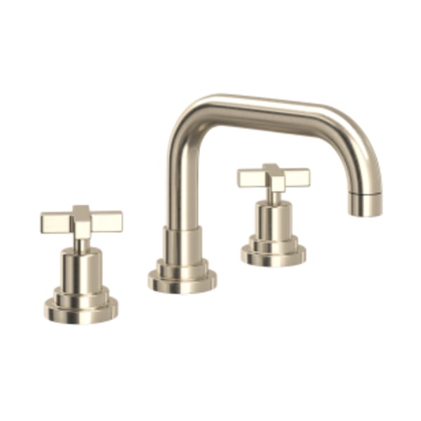 Lombardia® Widespread Lavatory Faucet With U-Spout in Satin Nickel