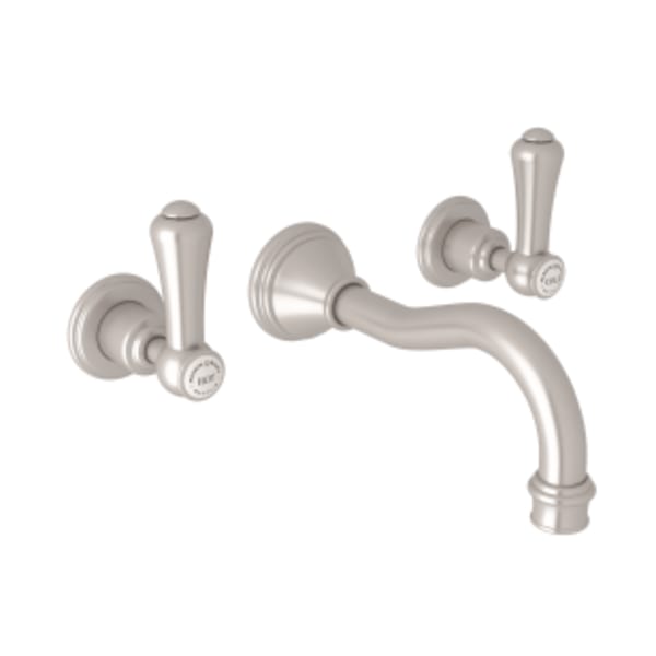 Georgian Era™ Wall Mount Lavatory Faucet in Satin Nickel