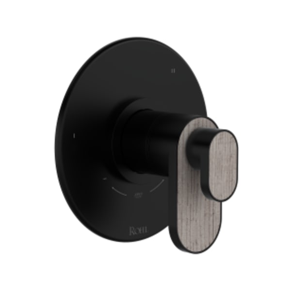 Miscelo™ 1/2" Therm & Pressure Balance Trim With 3 Functions in Matte Black