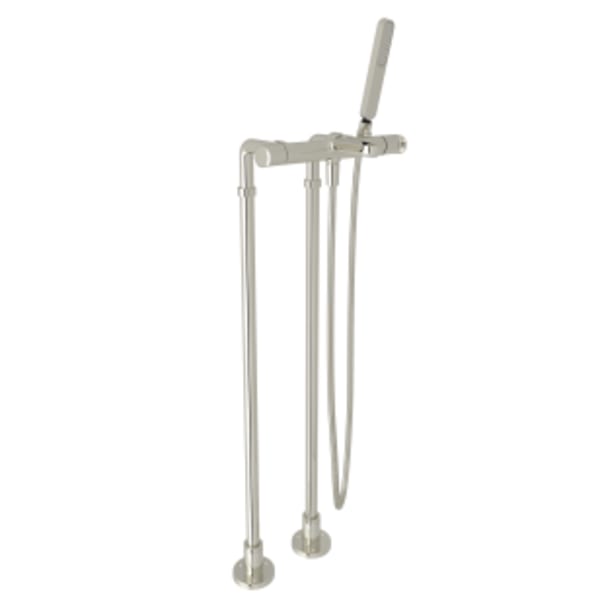 Meda™ Floor Mount Tub Filler in Polished Nickel