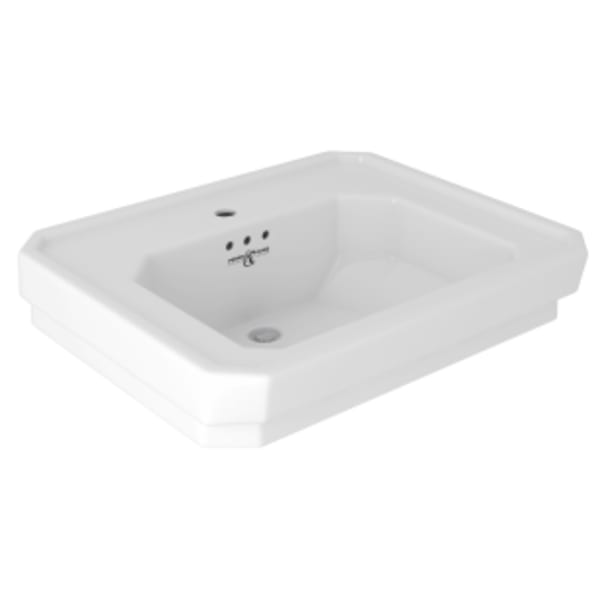 25" x 21" Single Hole Lavatory Sink in White (WH)