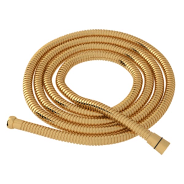 79" Metal Shower Hose in Italian Brass
