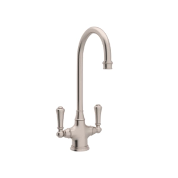 Georgian Era™ Two Handle Bar/Food Prep Kitchen Faucet in Satin Nickel