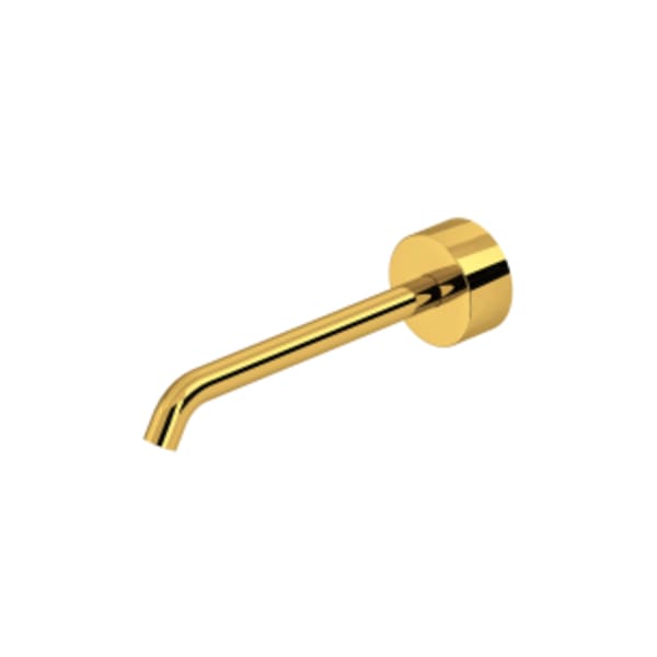 Amahle™ Wall Mount Tub Spout in Unlacquered Brass