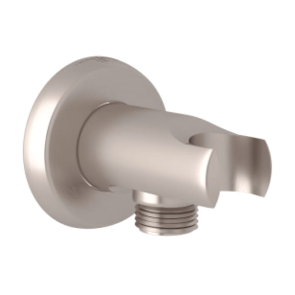 Handshower Outlet With Holder in Satin Nickel