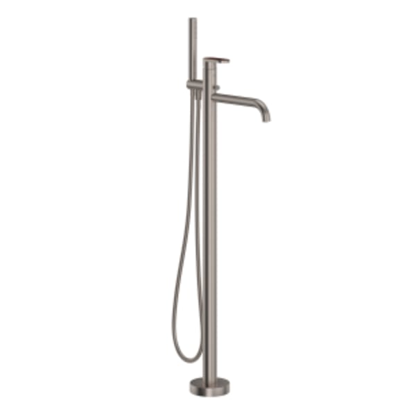 Miscelo™ Single Hole Floor Mount Tub Filler Trim in Satin Nickel