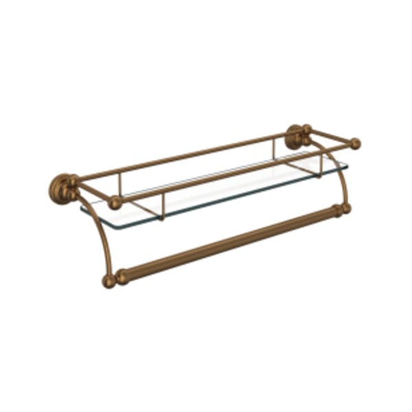Wall Mount Glass Vanity Shelf in English Bronze