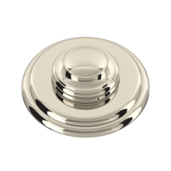 Waste Disposal Air Switch Button in Polished Nickel