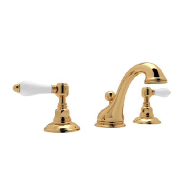 Viaggio® Widespread Lavatory Faucet With Low Spout in Italian Brass