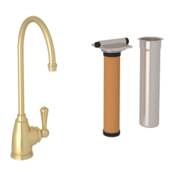 Georgian Era™ Filter Kitchen Faucet Kit in Satin English Gold