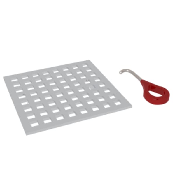 Matrix Decorative Drain Cover in Polished Chrome