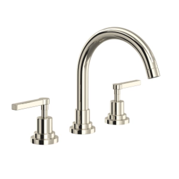 Lombardia® Widespread Lavatory Faucet With C-Spout in Polished Nickel
