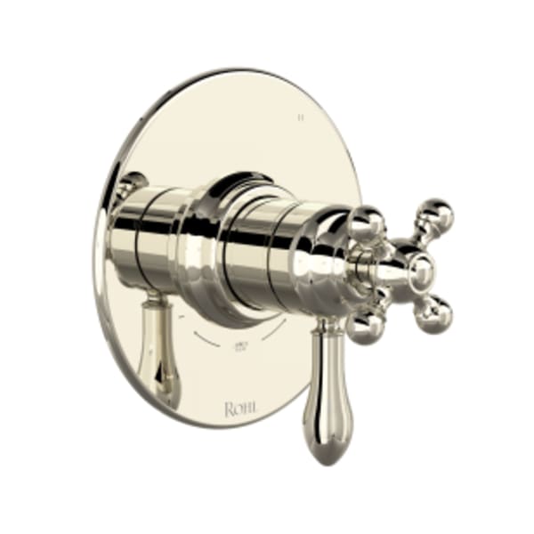 Arcana™ 1/2" Therm & Pressure Balance Trim With 3 Functions in Polished Nickel