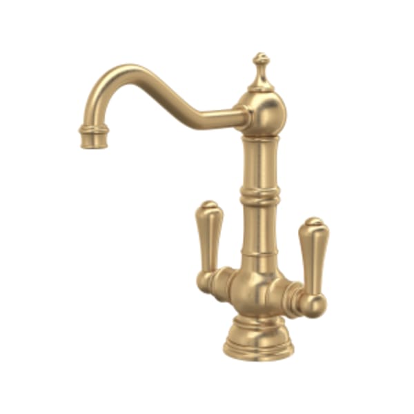 Edwardian™ Two Handle Bar/Food Prep Kitchen Faucet in Satin English Gold