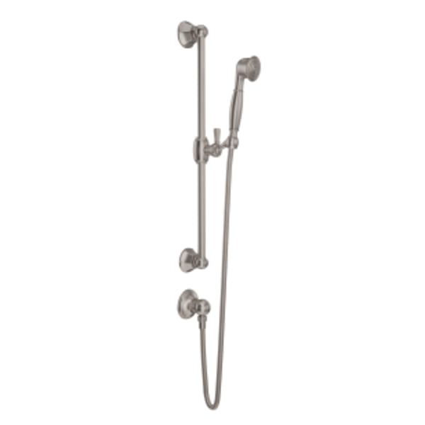 Handshower Set With 24" Slide Bar and Single Function Handshower in Satin Nickel