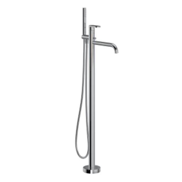 Miscelo™ Single Hole Floor Mount Tub Filler Trim in Polished Chrome