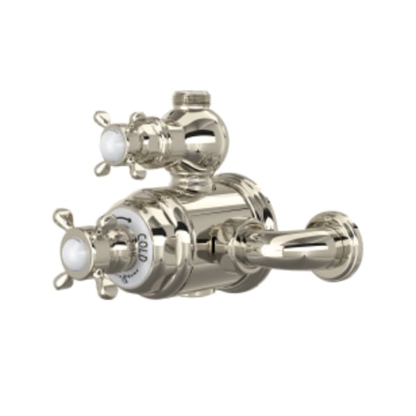 Edwardian™ 3/4" Exposed Therm Valve With Volume And Temperature Control in Polished Nickel