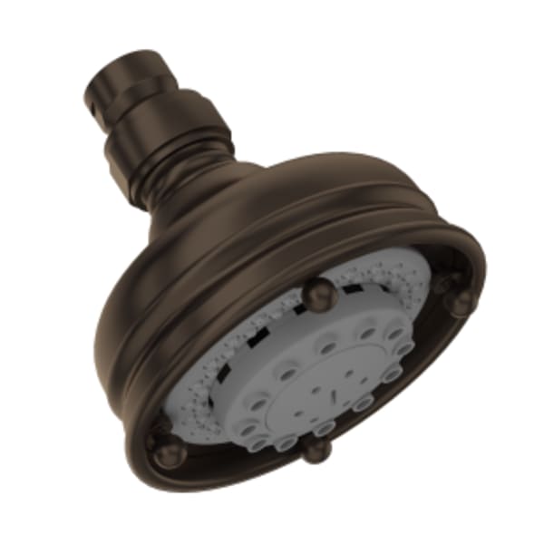 4" 3-Function Showerhead in Tuscan Brass