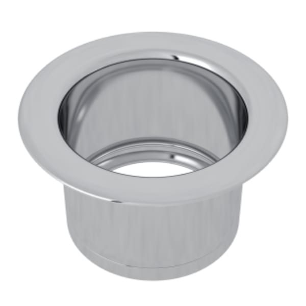 Extended Disposal Flange in Polished Chrome