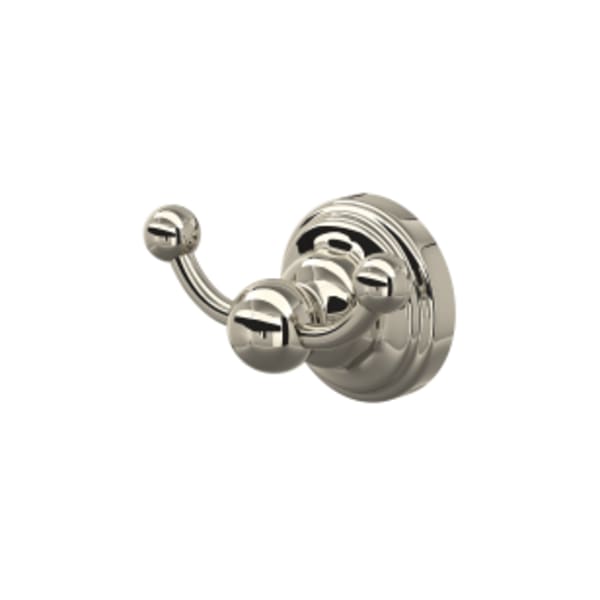 Edwardian™ Double Robe Hook in Polished Nickel