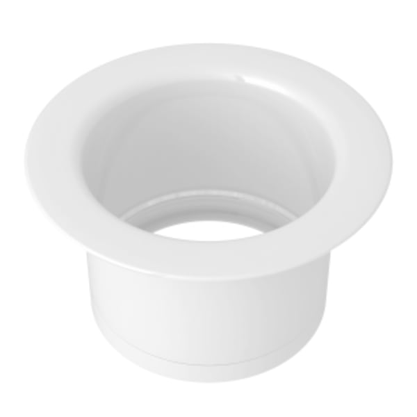 Extended Disposal Flange in White (WH)