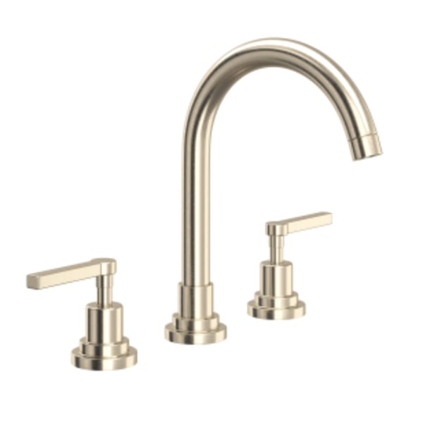Lombardia® Widespread Lavatory Faucet With C-Spout in Satin Nickel