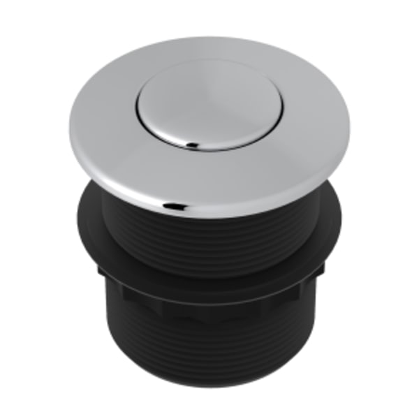 Waste Disposal Air Switch Button in Polished Chrome