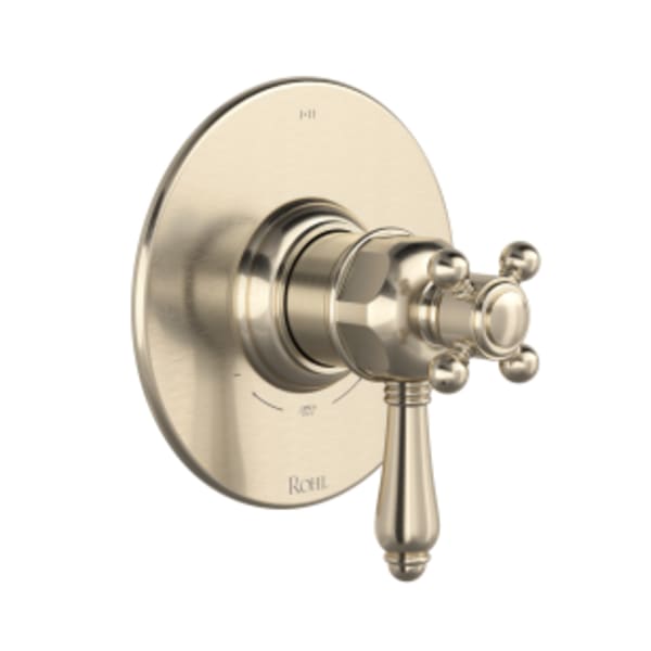 1/2" Therm & Pressure Balance Trim With 3 Functions in Satin Nickel