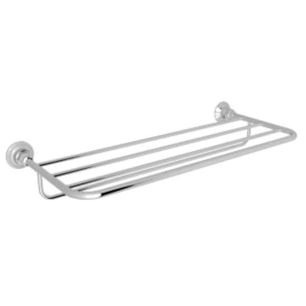 Wall Mount Towel Shelf in Polished Chrome