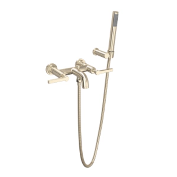 Lombardia® Exposed Wall Mount Tub Filler in Satin Nickel
