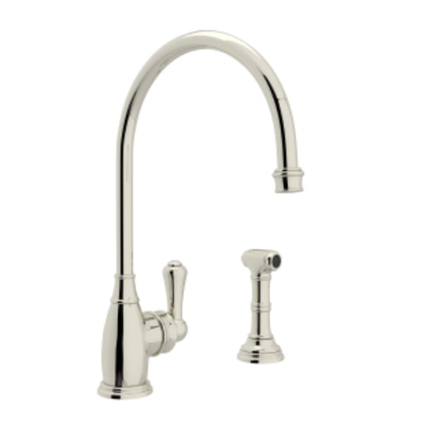 Georgian Era™ Kitchen Faucet With Side Spray in Polished Nickel