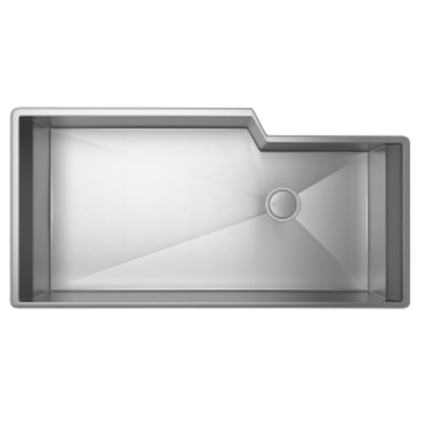 Culinario™ 35" Single Bowl Stainless Steel Kitchen Sink in Brushed Stainless Steel