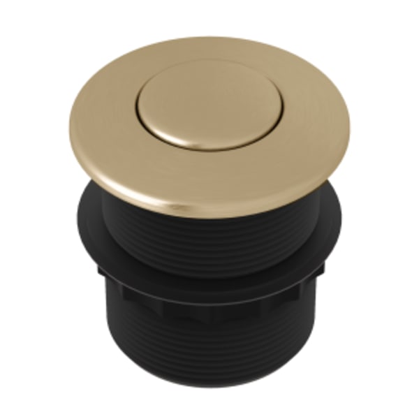 Waste Disposal Air Switch Button in Antique Gold
