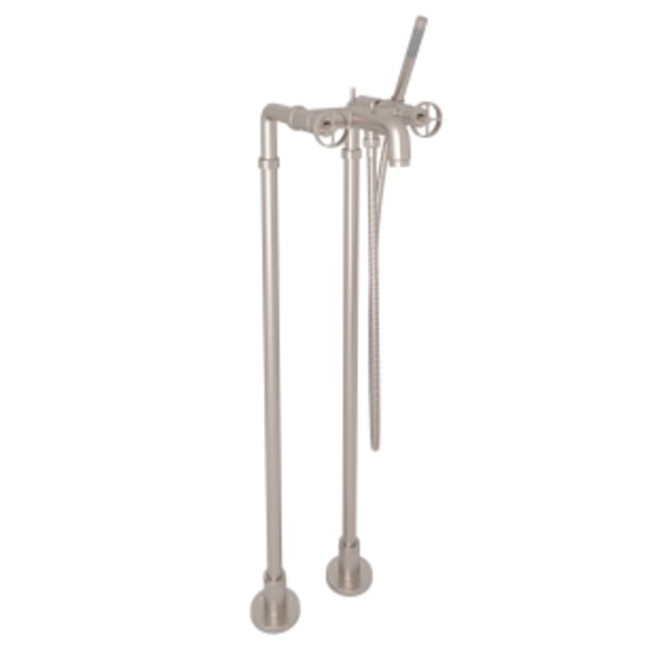 Campo™ Floor Mount Tub Filler in Satin Nickel