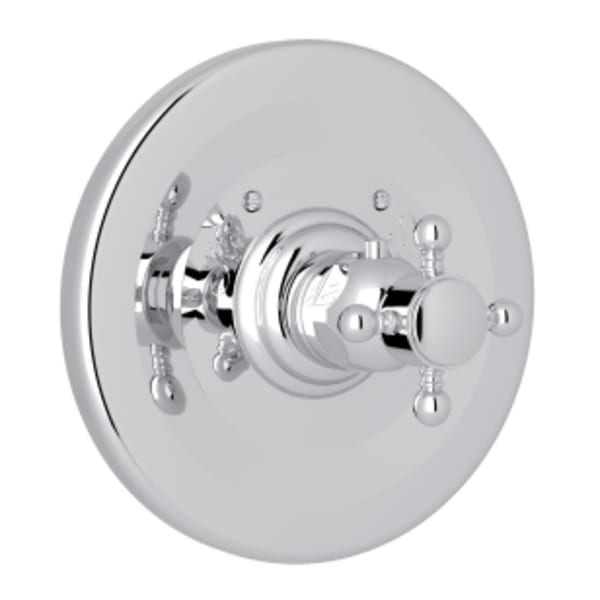 3/4" Thermostatic Trim Without Volume Control in Polished Chrome