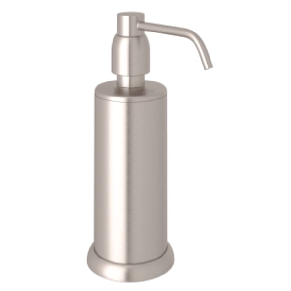 Freestanding Soap Dispenser in Satin Nickel